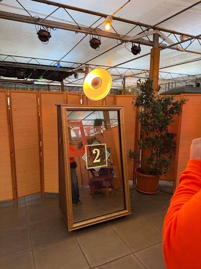 De Fotospiegel met branded fotokader op het Zegwaard-event